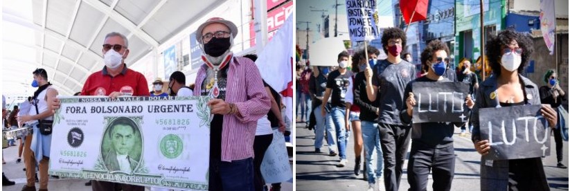 Vitória da Conquista registra manifestações contra Bolsonaro 