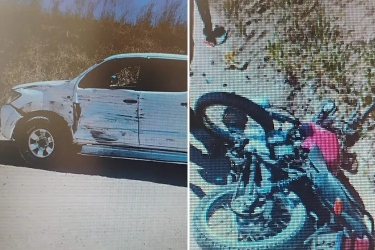Idoso morre após colisão entre moto e caminhonete na zona rural de Guanambi