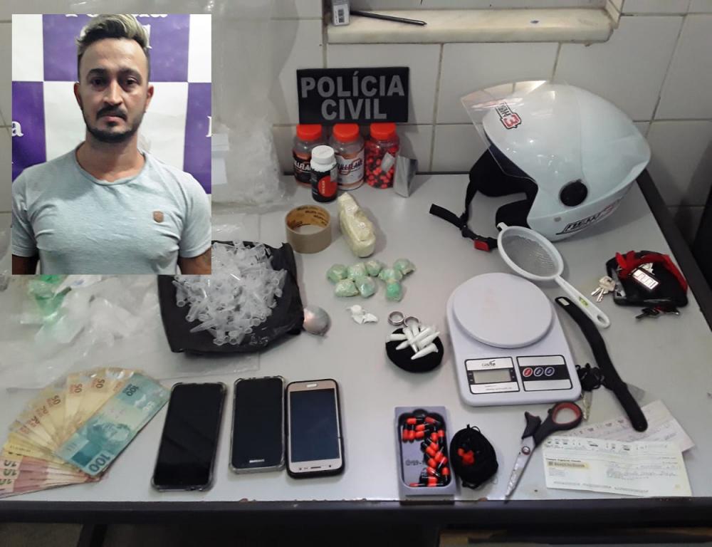 Suspeito de tráfico é preso em Guanambi e polícia encontra laboratório de drogas