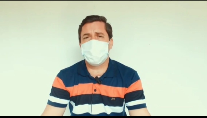 Prefeito de Igaporã faz pronunciamento em que chama atenção para situação da Covid-19 na cidade 