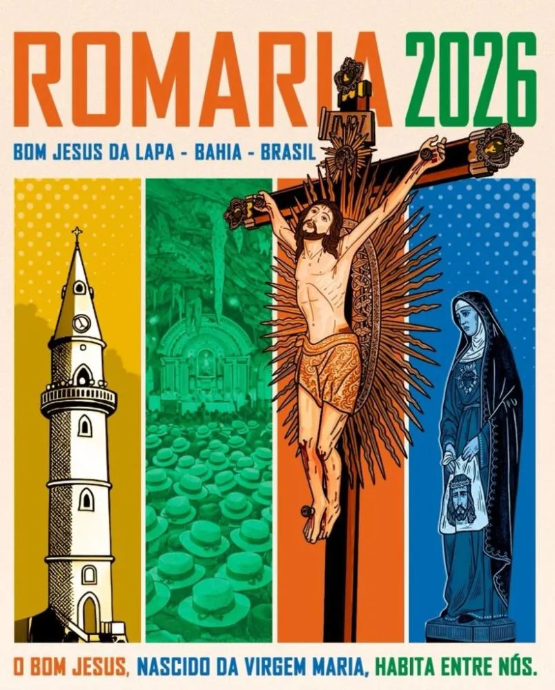 Cartaz oficial da Romaria 2026 é lançado em Bom Jesus da Lapa