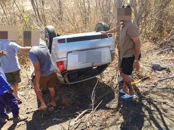 Quatro pessoas ficam feridas após acidente na BR‑030, em Iuiu