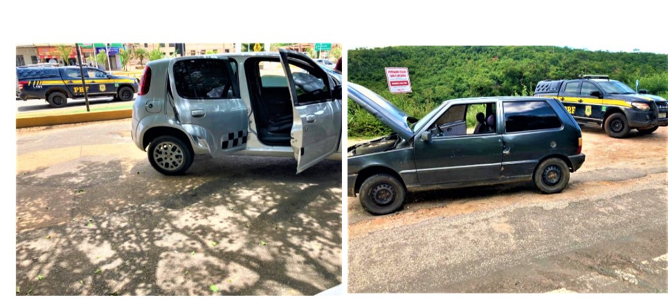 Em um intervalo de 5 horas, PRF recupera dois carros roubados que estavam circulando adulterados em Caetité 
