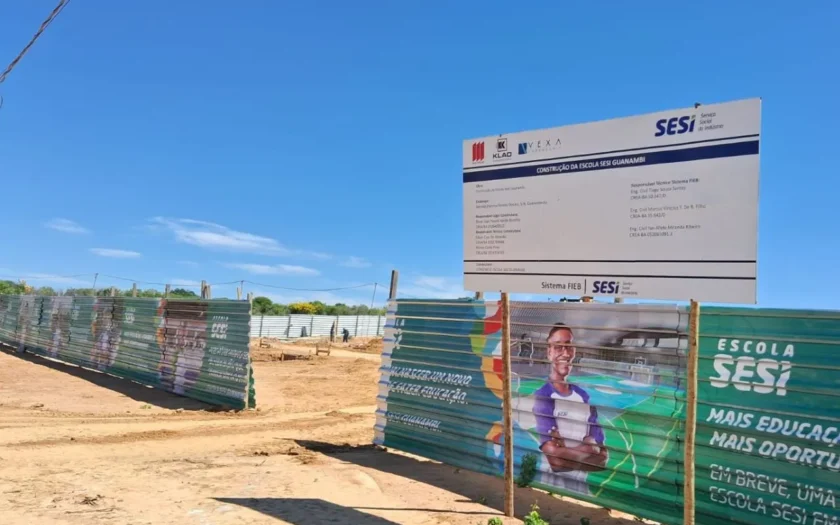 Nova escola do Sesi começa a ser construída em Guanambi