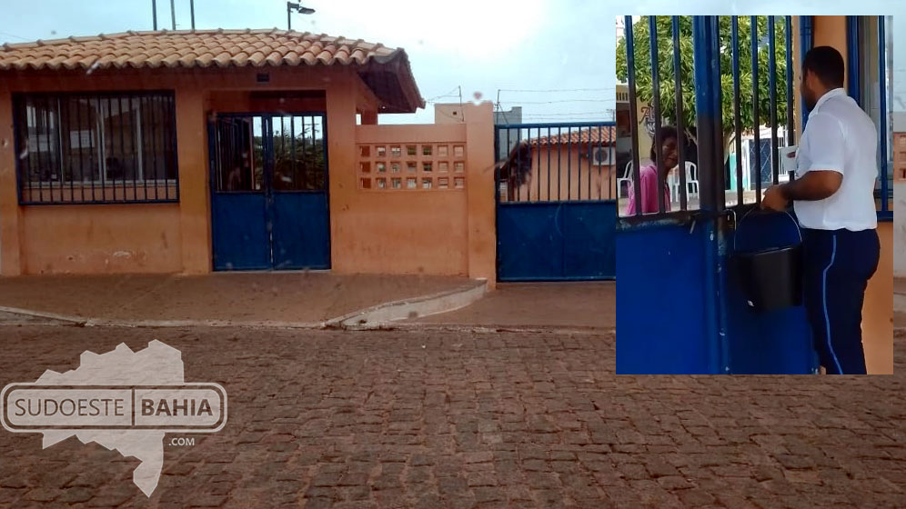 Funcionário flagrado jogando água em mulher com transtornos mentais na porta de escola em Palmas de Monte Alto revela estar arrependido; veja o vídeo