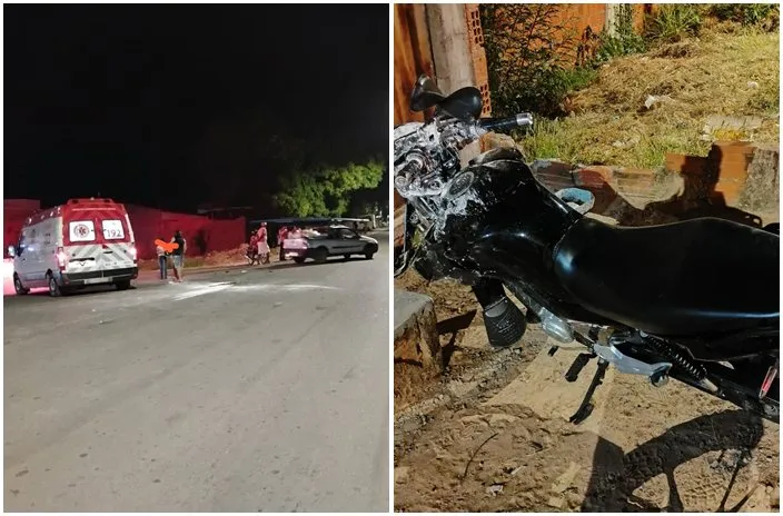 Motociclista fica gravemente ferido após colisão com carro em Guanambi
