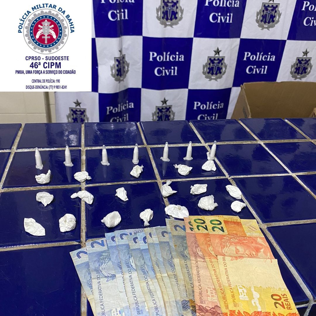 Homem é preso por tráfico de drogas em Rio do Pires 