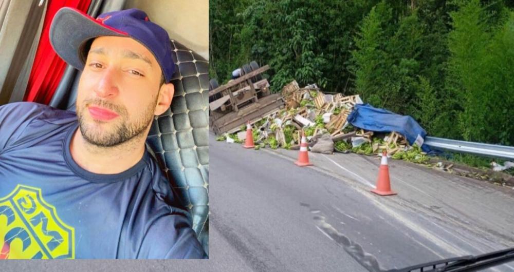 Jovem caminhoneiro guanambiense morre em acidente na Zona da Mata Mineira