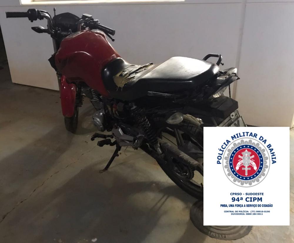 Homem é preso em posse de moto furtada em Lagoa Real
