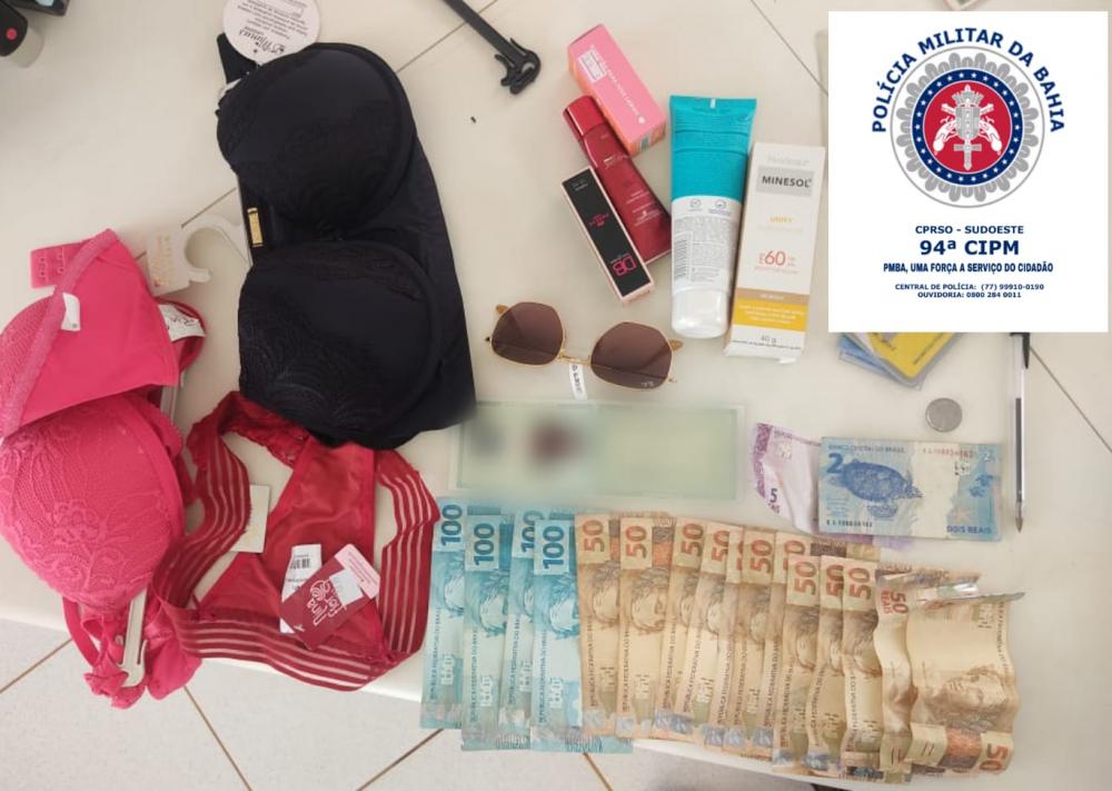 Dupla que furtava lojas em Caetité é presa pela PM