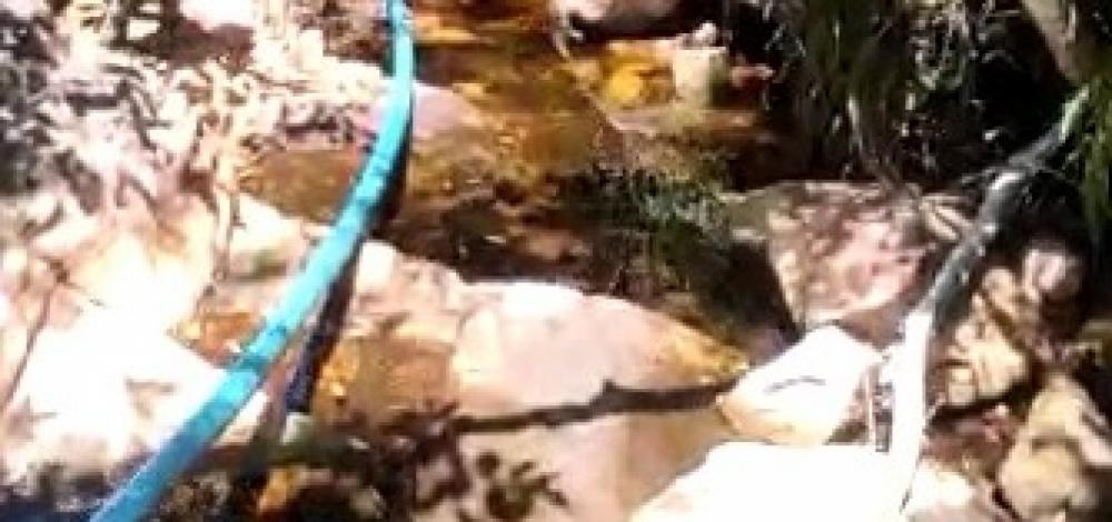 Com risco de contaminação por diesel, rio São João enfrenta também estiagem na Chapada Diamantina