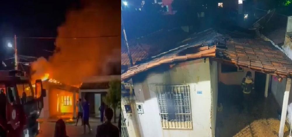 Incêndio deixa casa completamente destruída em Barreiras