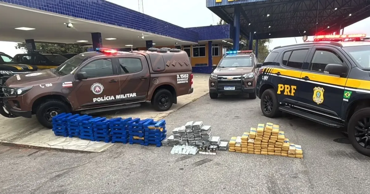 Mais de 250 kg de cocaína, maconha e haxixe são apreendidos em Vitória da Conquista