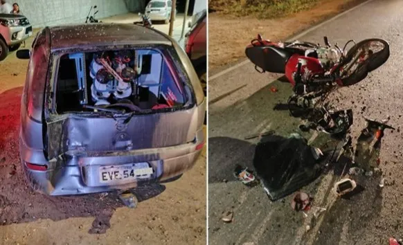 Motociclista fica ferido após colisão na zona rural de Guanambi