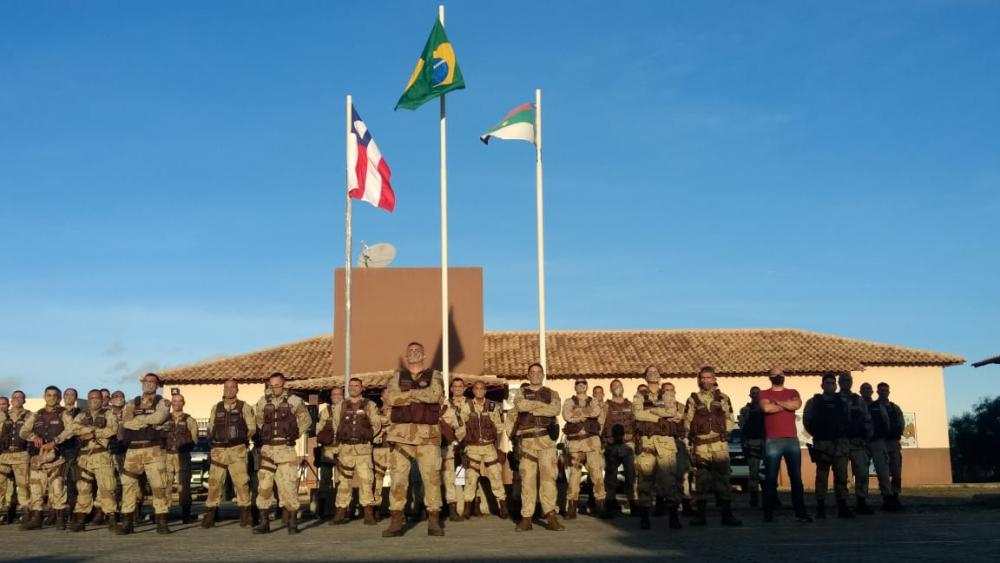 Major PM Mascarenhas, reassume comando da Caesg após acidente 