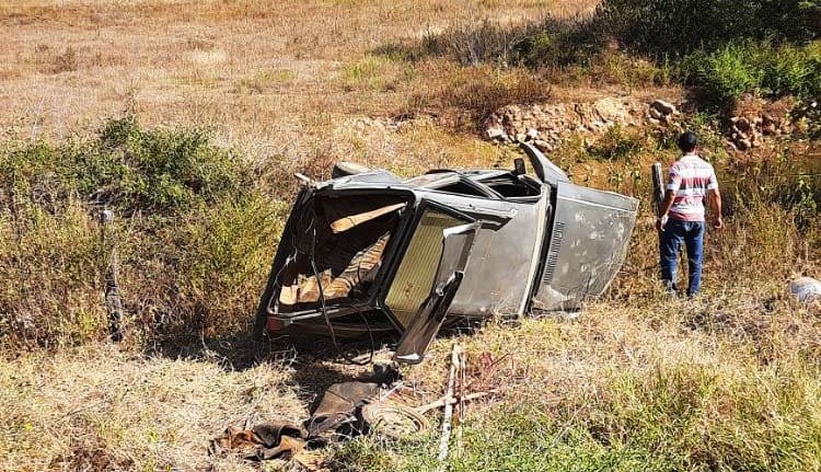Acidente automobilístico é registrado na zona rural de Guanambi 