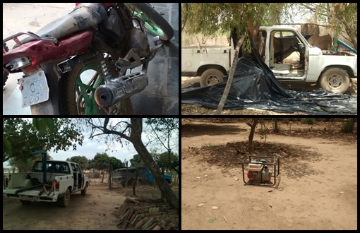 Lapa: PM estoura desmanche de carros no meio do mato