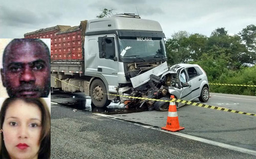 Identificada família morta em acidente na BR 116; recém-nascido estava no carro