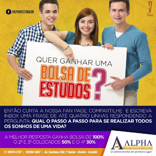 Alpha – Você vai de que no ENEM e vestibulares?