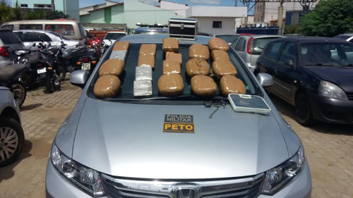Assaltante de banco é preso com 20 kg de maconha em Conquista