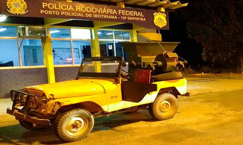 Motorista bêbado é preso com carro movido a gás de cozinha