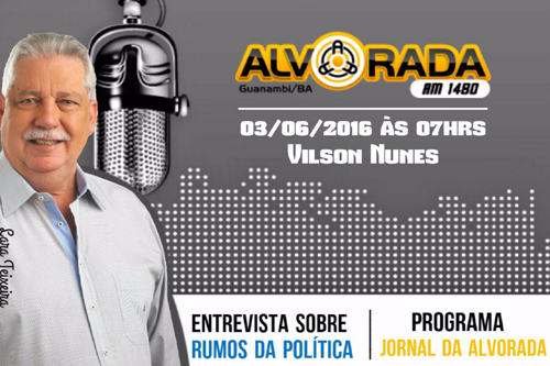 Rádio Alvorada realizará entrevista com ex – governador da Bahia e ex-prefeito de Guanambi, Nilo Coelho