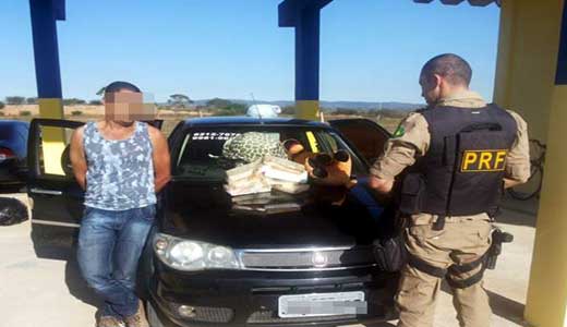 PRF apreende cocaína pura na BR 116