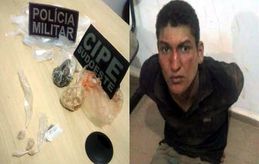 Caculé: operação policial prende traficante Pezão 