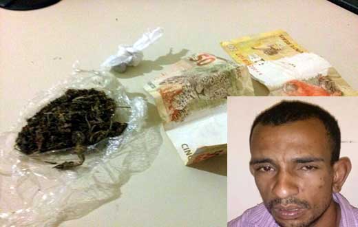 Igaporã: Traficante é preso em flagrante pela Polícia Militar 
