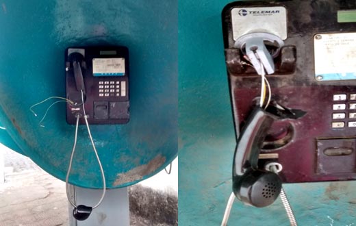 Caetité: vândalos destroem orelhões na “terra da cultura”