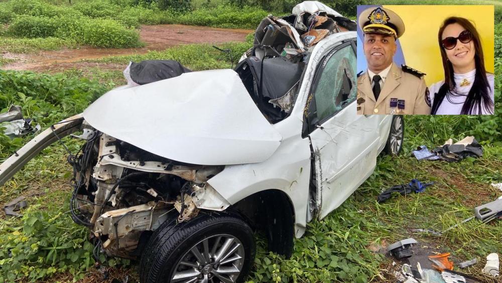 Caetité: Major Pedro Paulo e esposa morrem em acidente na BR-242